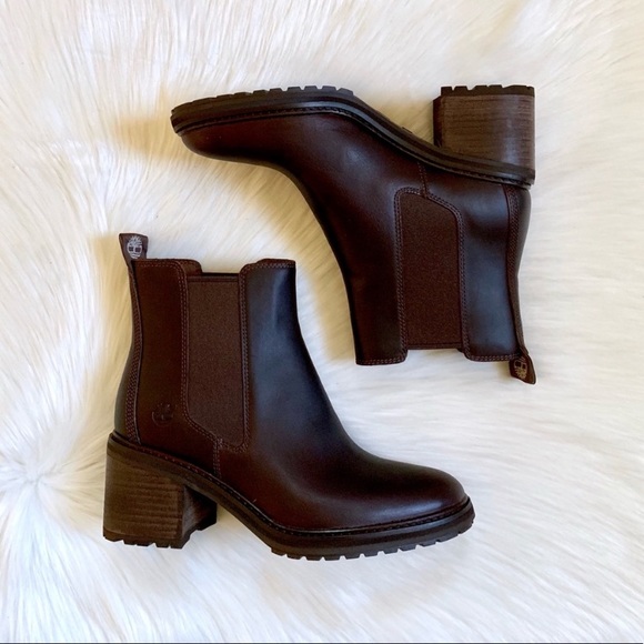 Timberland Dark Brown Sienna High Chelsea Boots - Picture 2 of 7